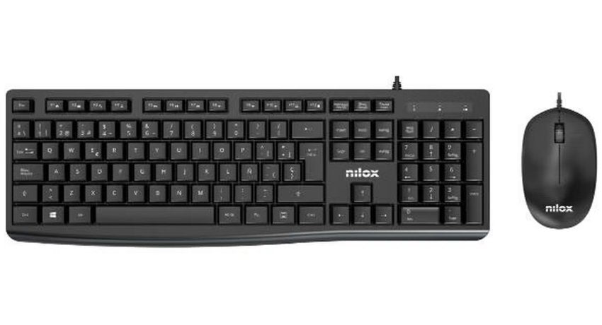 EAN 8431775035188 - Nilox NXKME0012 teclado Ratón incluido Universal USB QWERTY Español Negro imagen 1