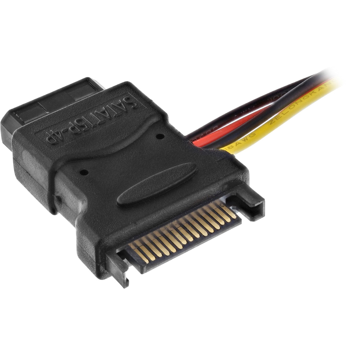 Cable De Alimentación Sata Inline Sata Hembra A 3x Molex Macho De 4 Pines 0,15 M