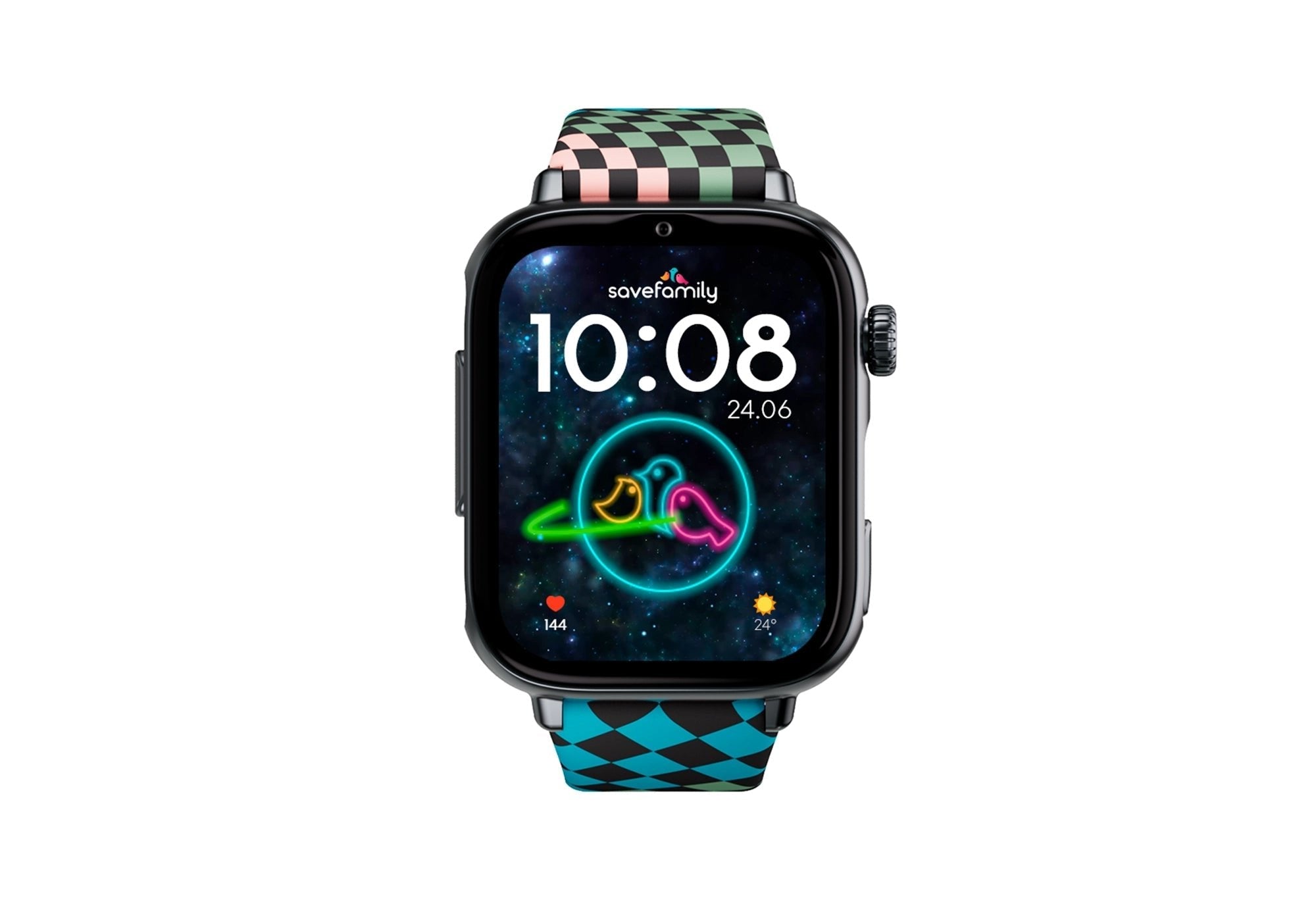Savefamily Reloj Inteligente Infantil Savewatch Plus 2 - Pantalla Amoled - Carcasa Negra - Correa Silicona Loop