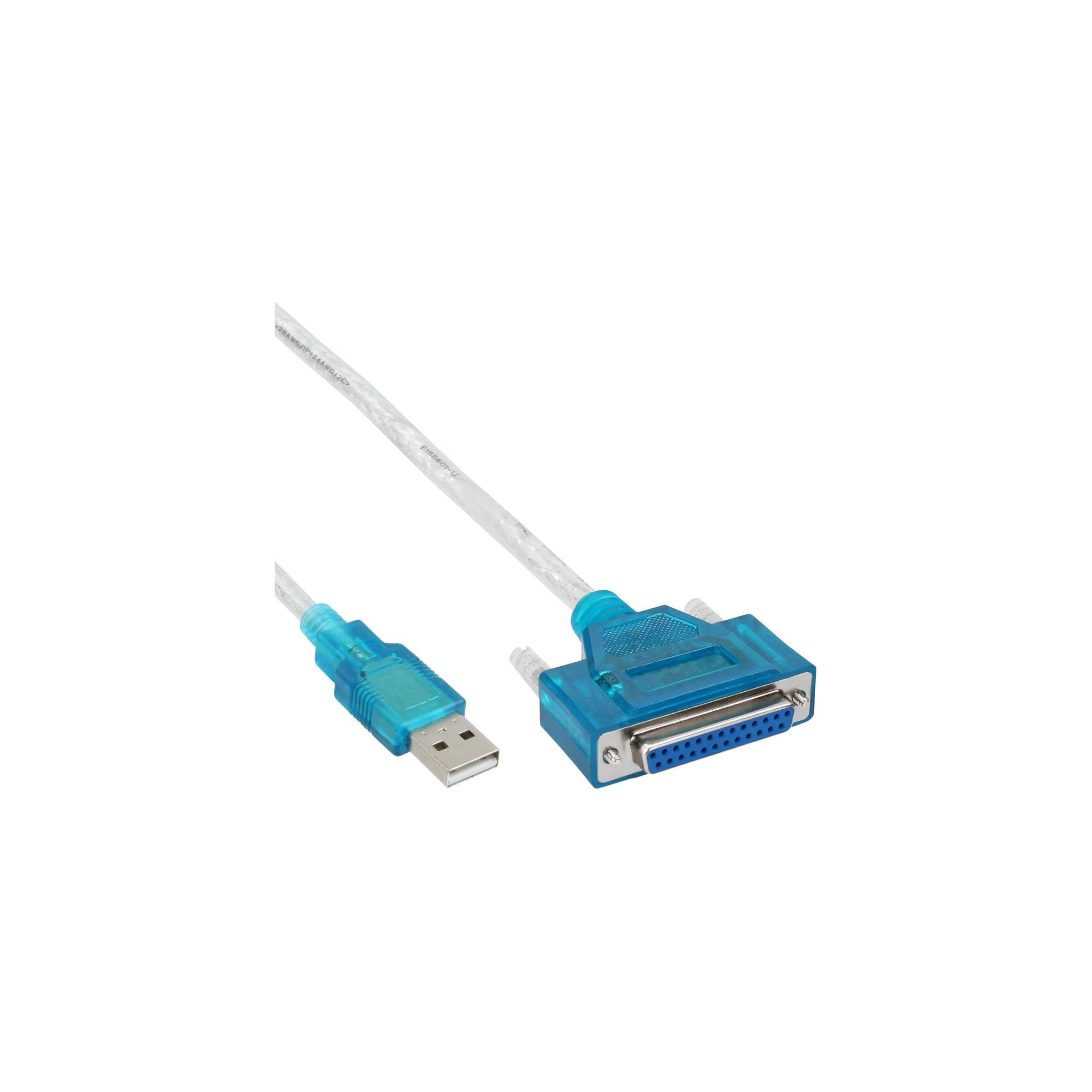 Cable De Impresora Usb Inline Usb Tipo A Macho A Db25 Hembra 1,8 M