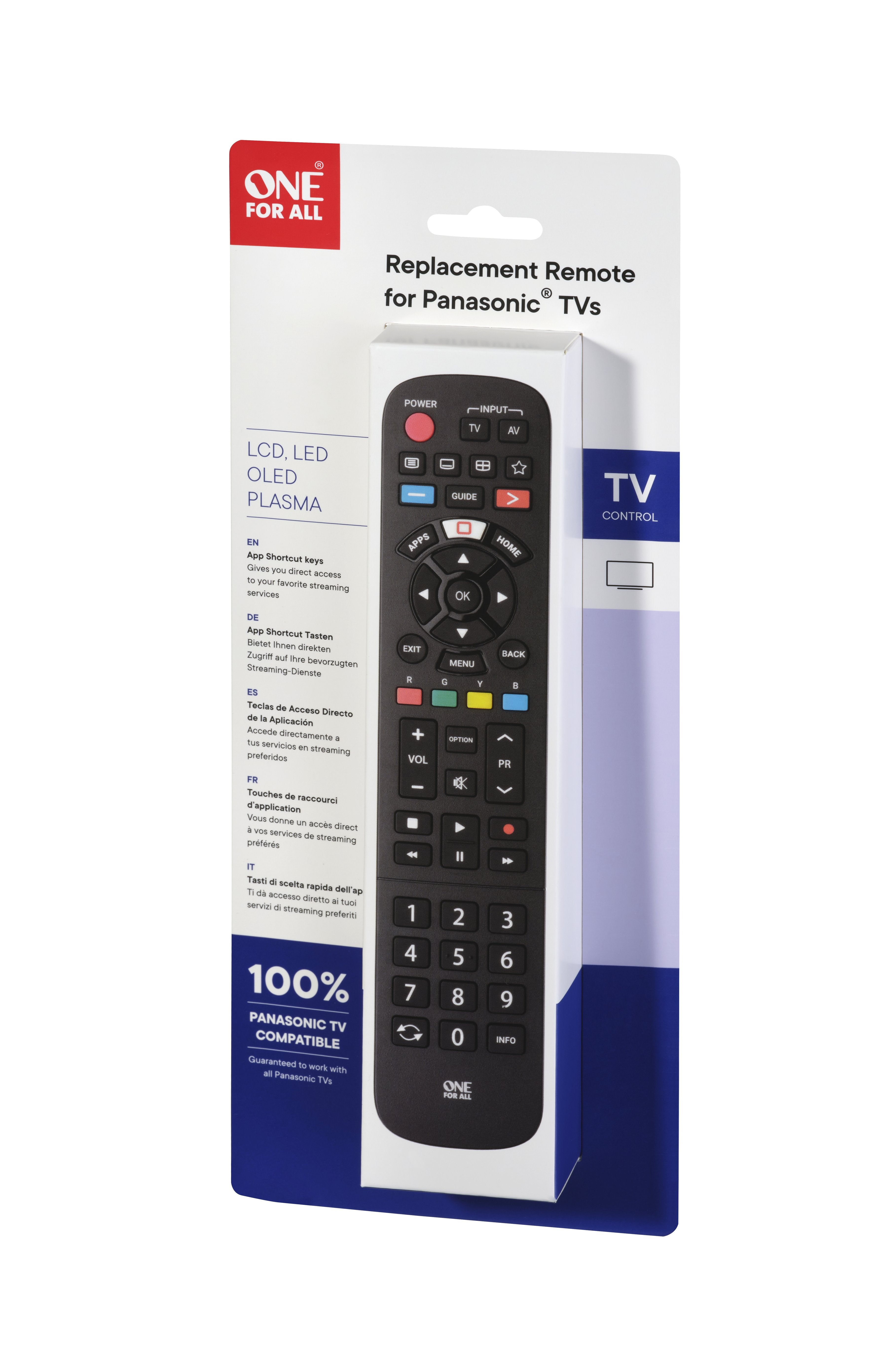 EAN 8716184072758 - One For All TV Replacement Remotes URC4914 mando a distancia IR inalámbrico Botones imagen 3