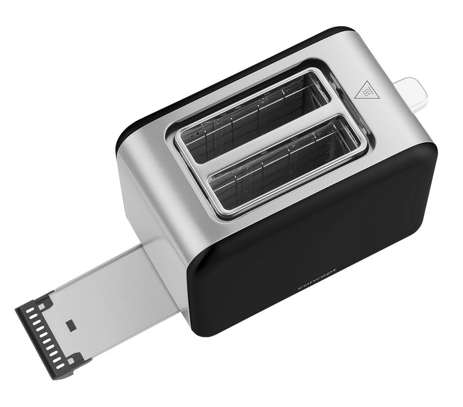 EAN 8595631008898 - Concept TE2050 2 rebanada(s) 950 W Negro, Acero inoxidable imagen 3