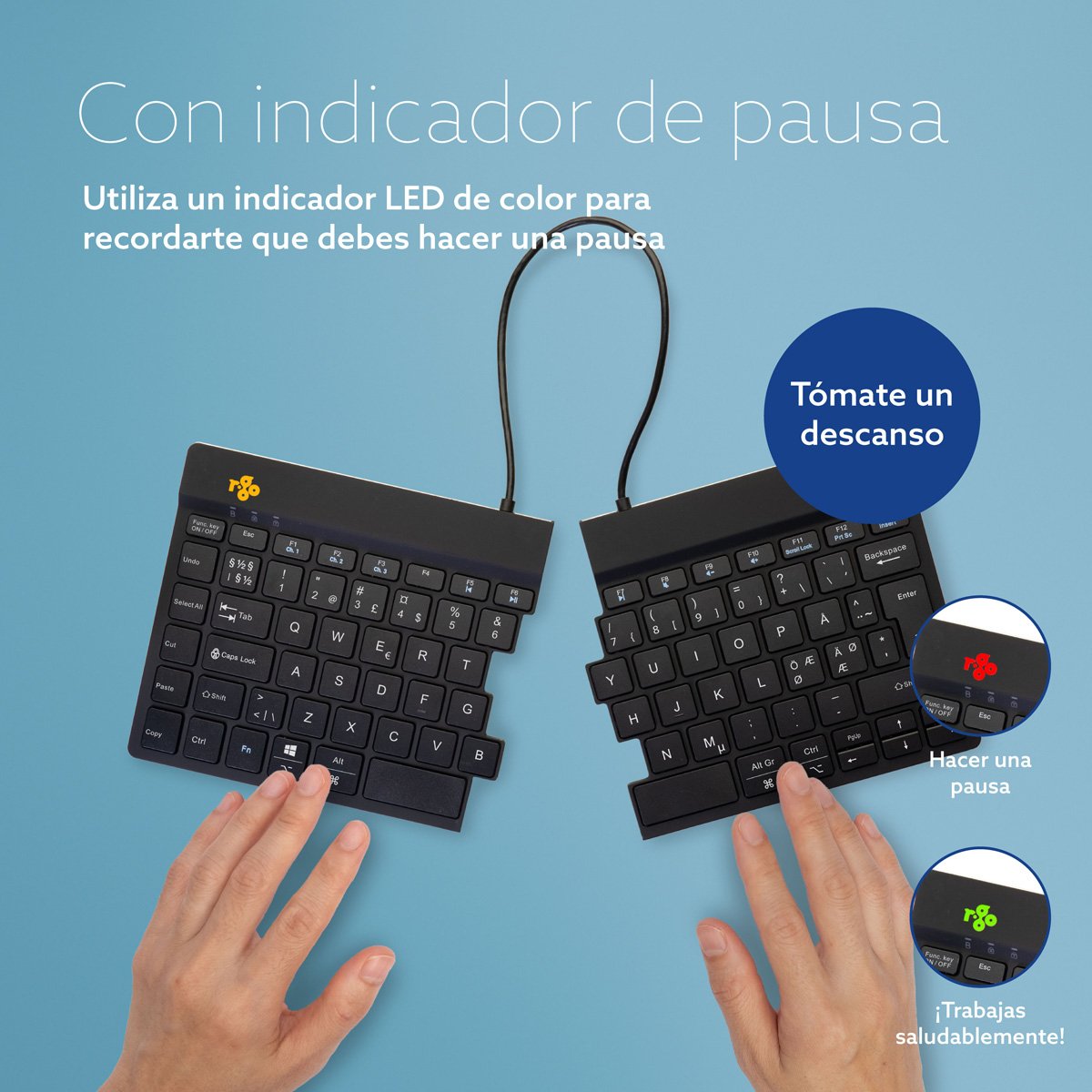EAN 8719274492139 - R-Go Tools RGOSBNDWLBL teclado Oficina Nórdico imagen 11