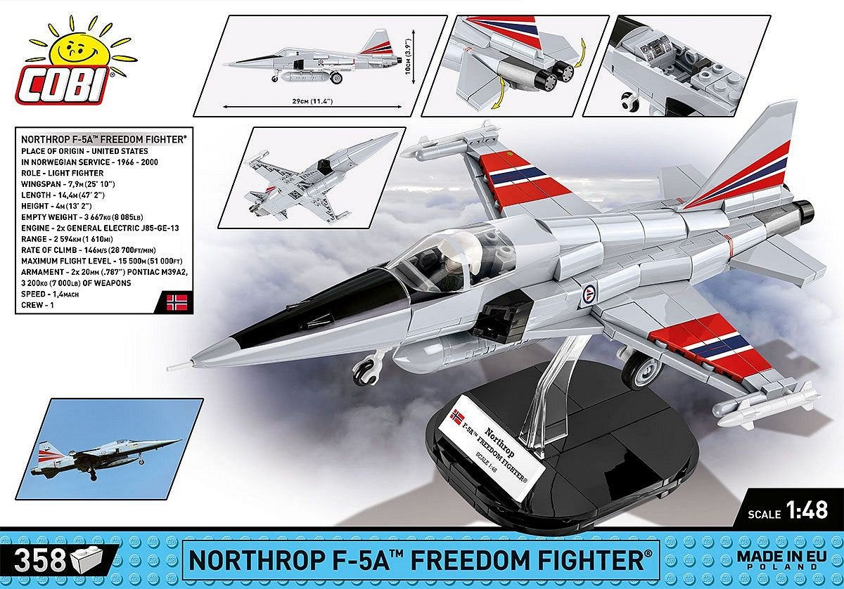 Cobi Northrop F-5a Freedom Fighter, Juguete De Construcción Cobi-5858