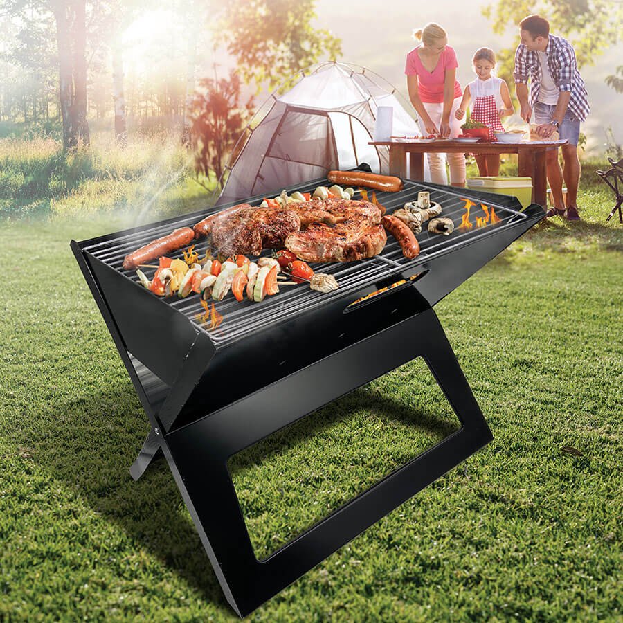 Parrilla Plegable En Maletín 45x30x35 Cm Maestro Mr-1011