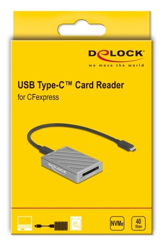 Delock 40 Gbps Usb Tipo-C? Card Reader Para Cfexpress Typ B Speicherkarten
