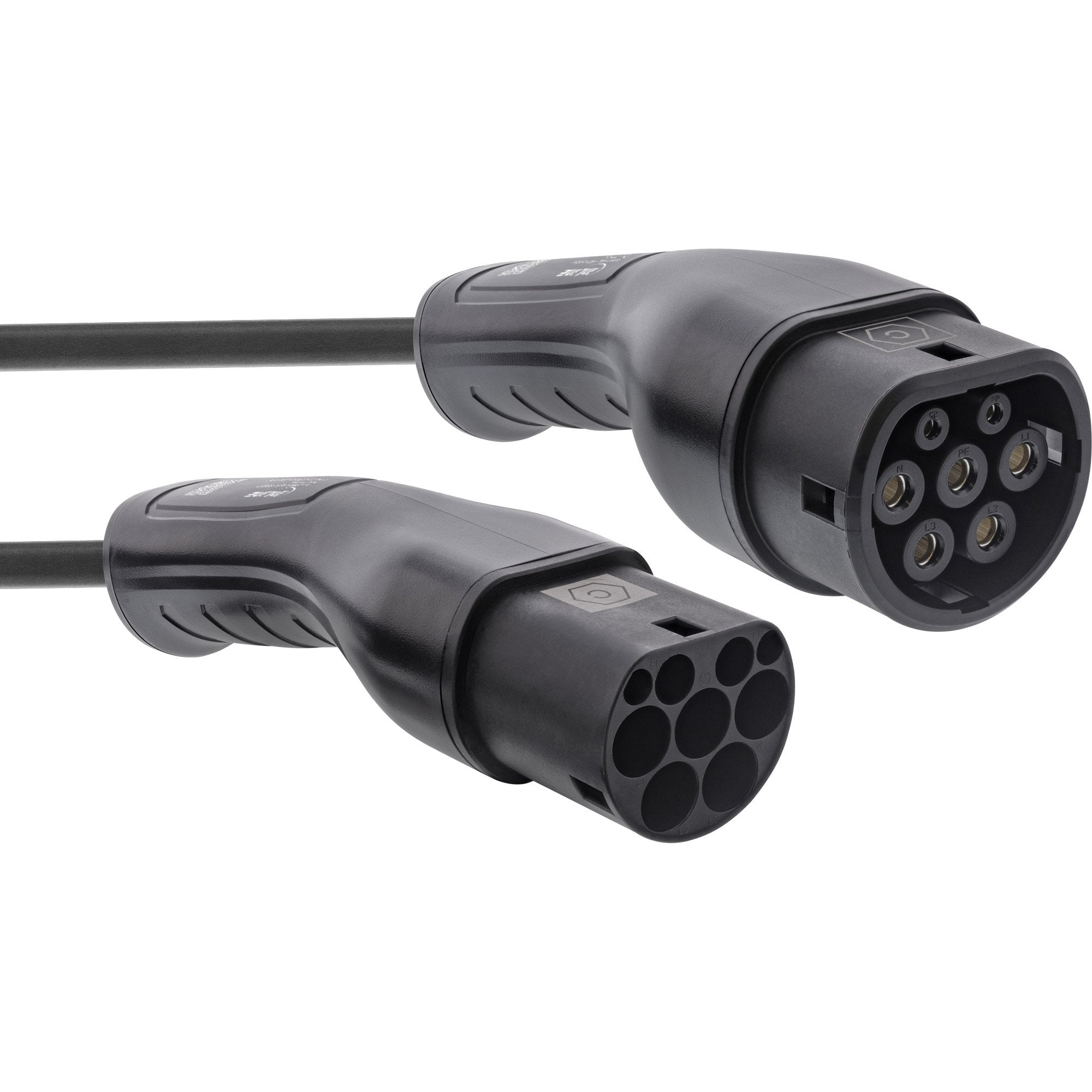 Inline® Ev Car Charging Cable 22kw Type2, 3-Phase, 7.5m