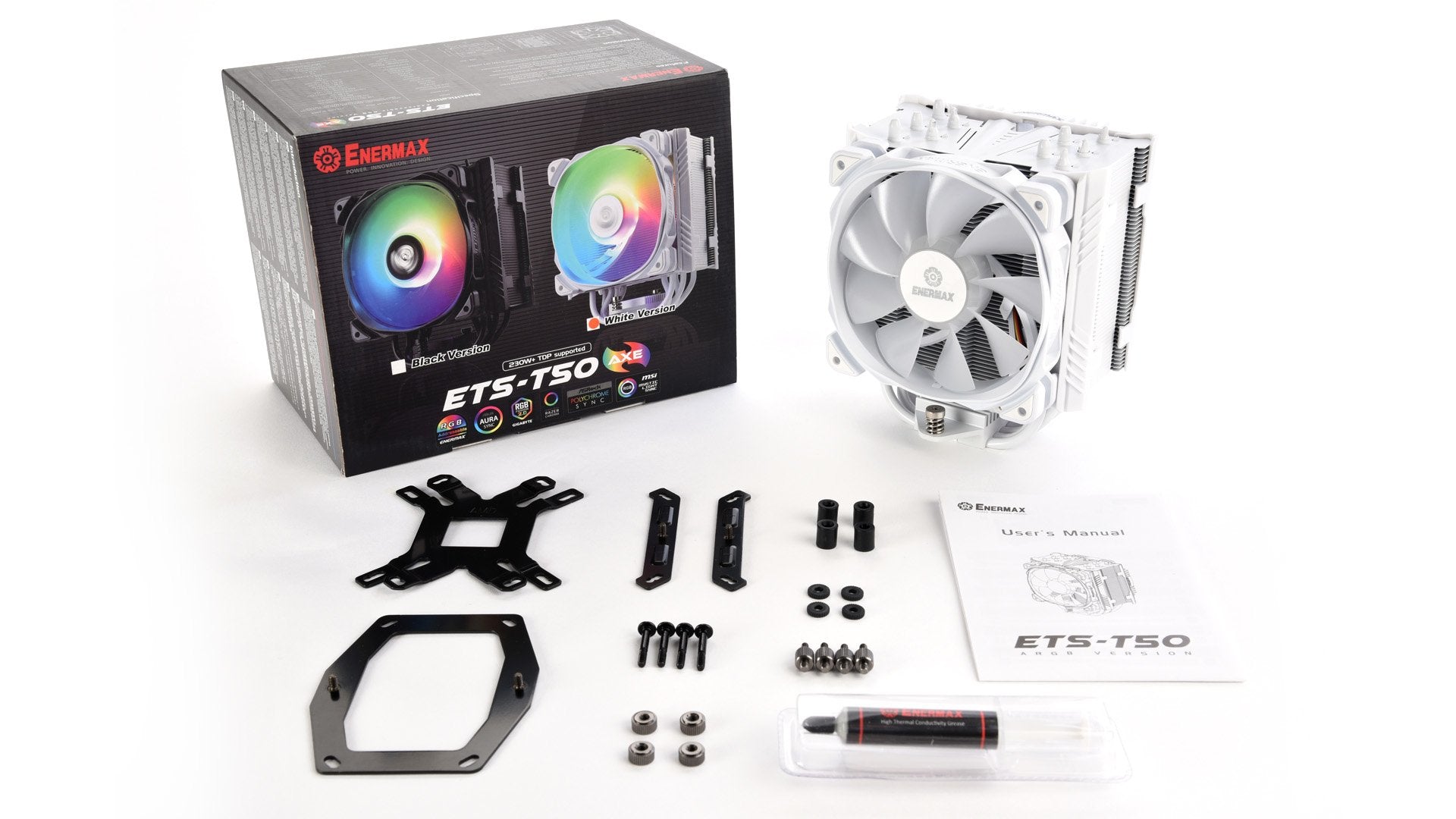 Ventilador Cpu Enermax Ets-T50-Axe Argb Blanco