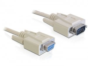 EAN 4043619840168 - DeLOCK Sub-D9 5m cable de serie Beige imagen 1