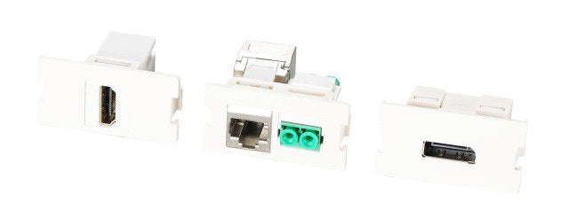 Efb Multifunktions-Rahmenset Mit 1-Und 2-Port Adapter Keystone Format(Hdmi,Usb,