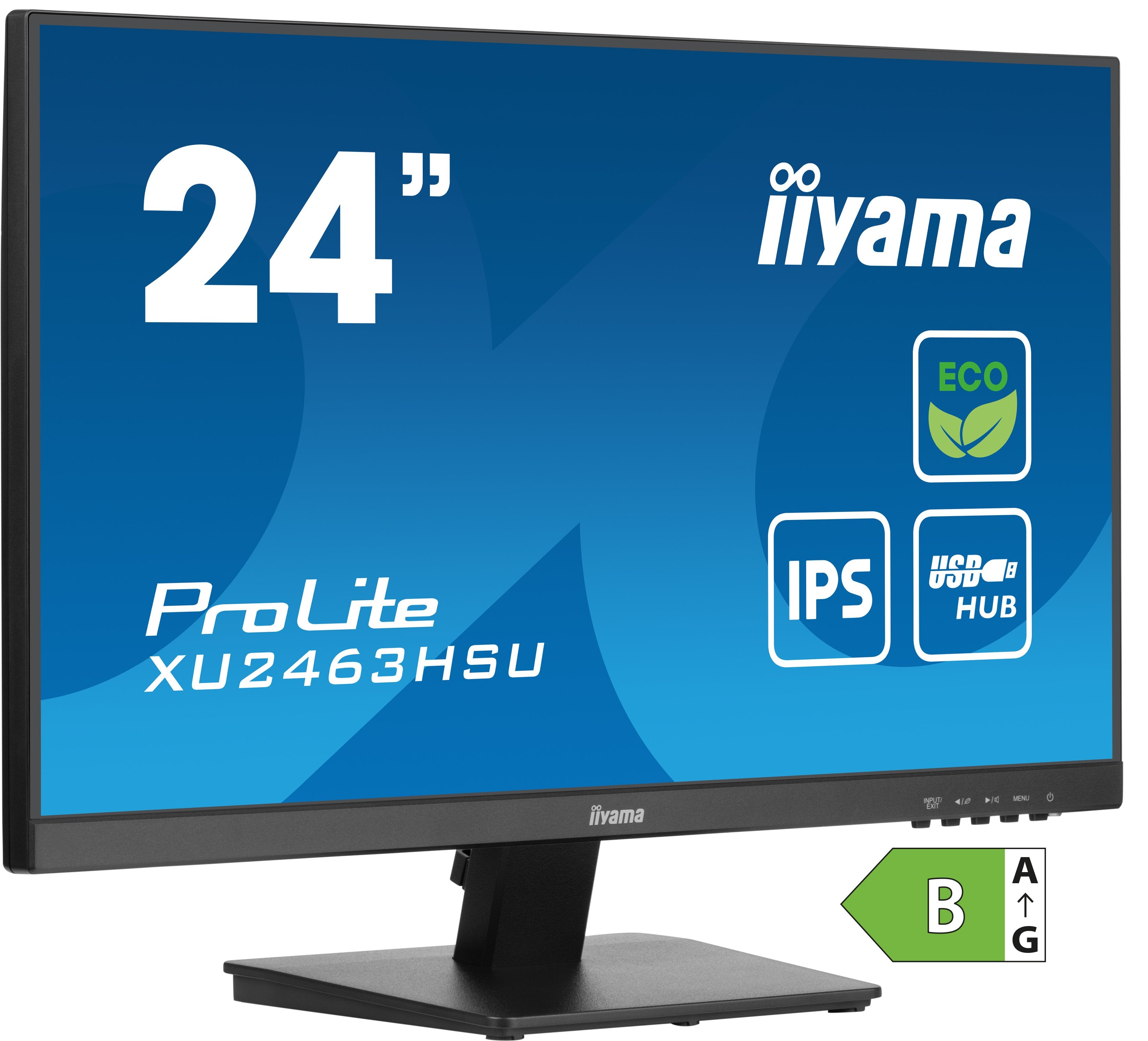 Monitor Iiyama 60.5cm 24" Xu2463hsu-B1 16:9 Hdmi+Dp+2xusb Ips Retail