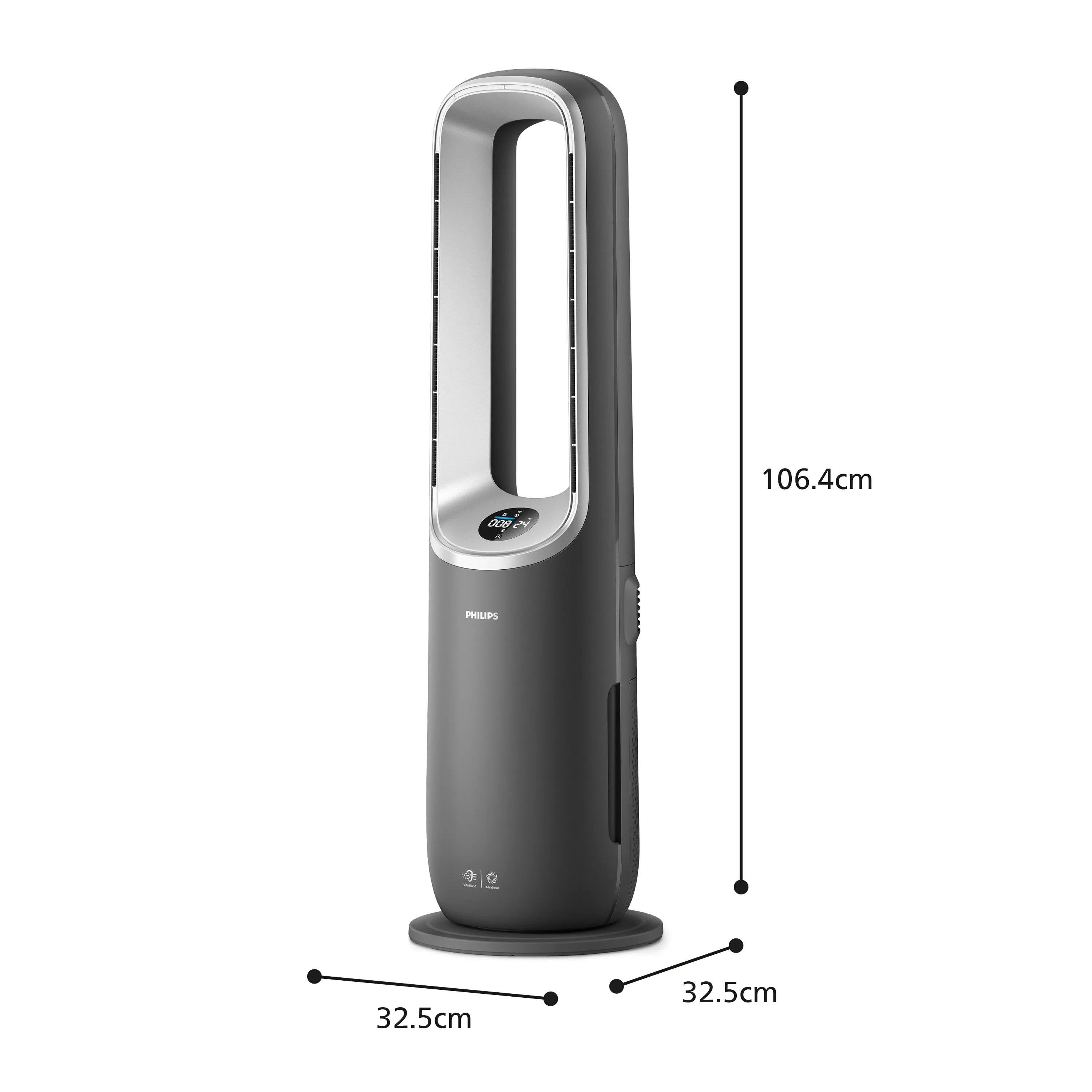 EAN 8720389019418 - Philips AMF870/15 purificador de aire 70 m² 46 dB 2200 W Plata, Gris imagen 2