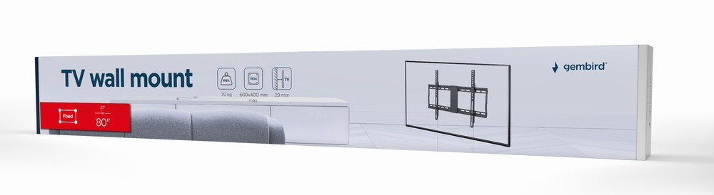 EAN 8716309126151 - Gembird WM-80F-01 soporte para TV 2,03 m (80") Negro imagen 4