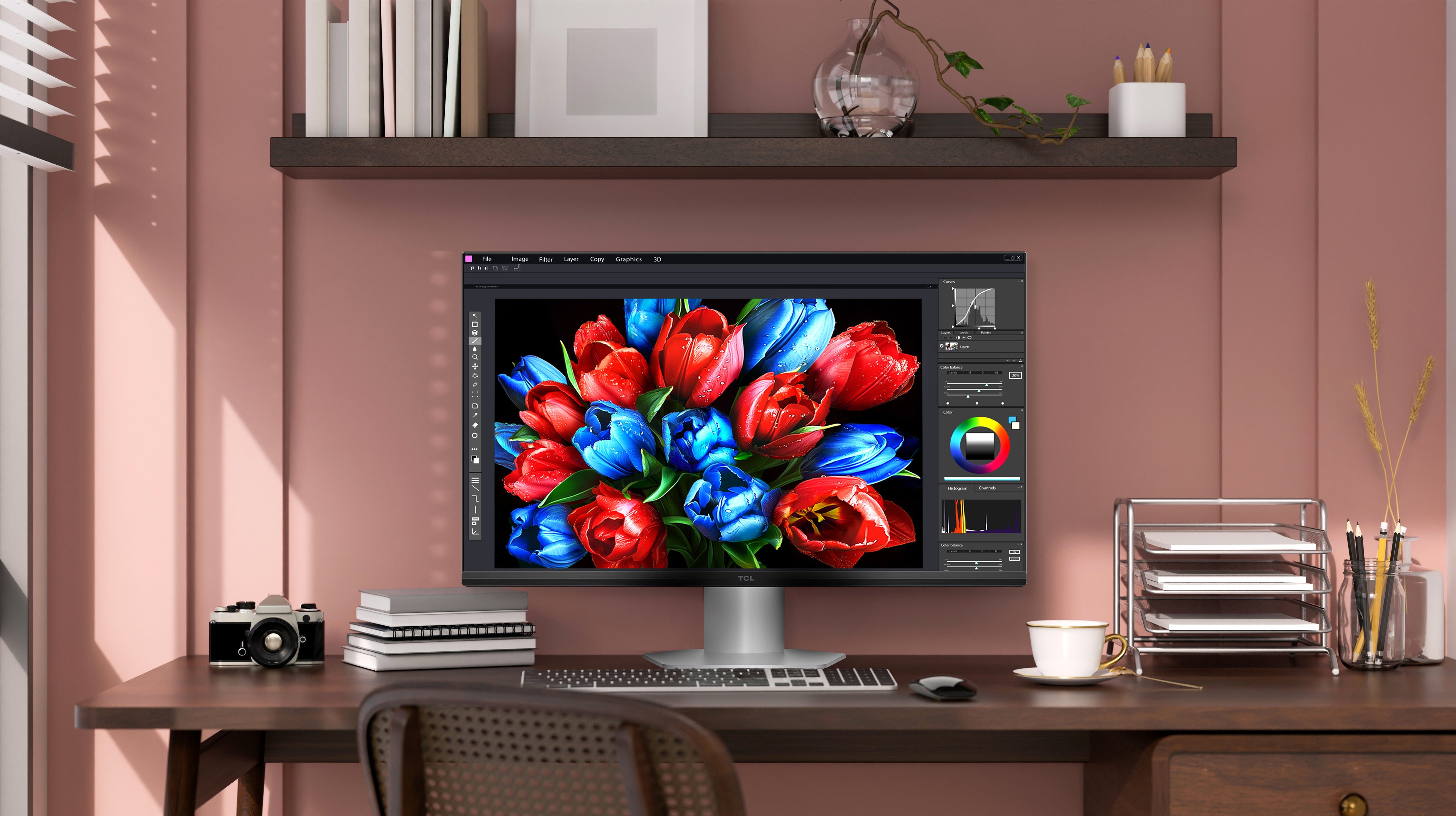EAN 5901292529048 - TCL 25G54 pantalla para PC 63,5 cm (25") 1920 x 1080 Pixeles Full HD QLED Blanco imagen 2
