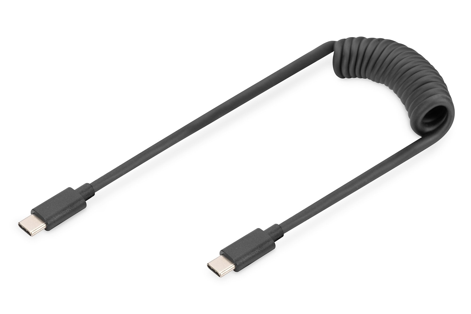 Digitus Cable De Espiral Usb-C->Usb-C 1m Usb-C->Usb-C Negro