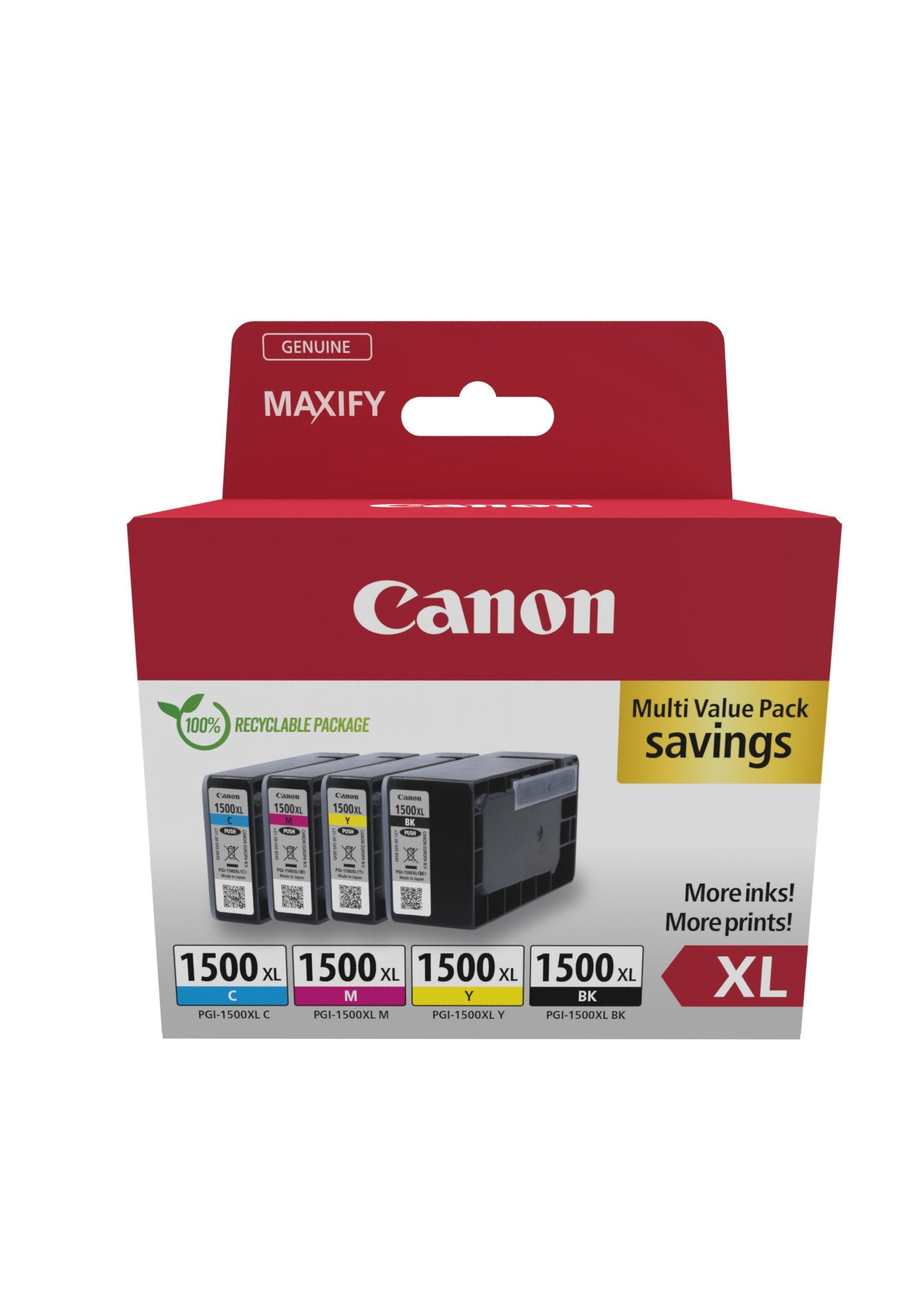 EAN 8714574679037 - Canon 9182B010 cartucho de tinta 4 pieza(s) Original Alto rendimiento (XL) Negro, Cian, Magenta, Amarillo imagen 1