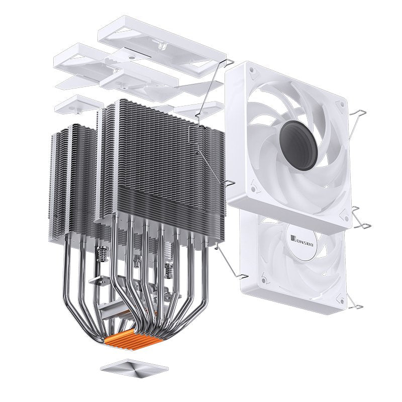 Jonsbo Cr-3000 Cpu-Kühler, Argb - Blanco