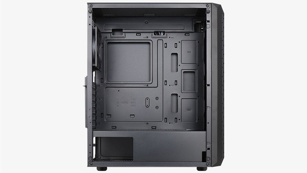 Caja Pc Aerocool Beam-G-Bk-V1 Midi-Tower, Tempered Glass Microatx/Atx/Miniitx