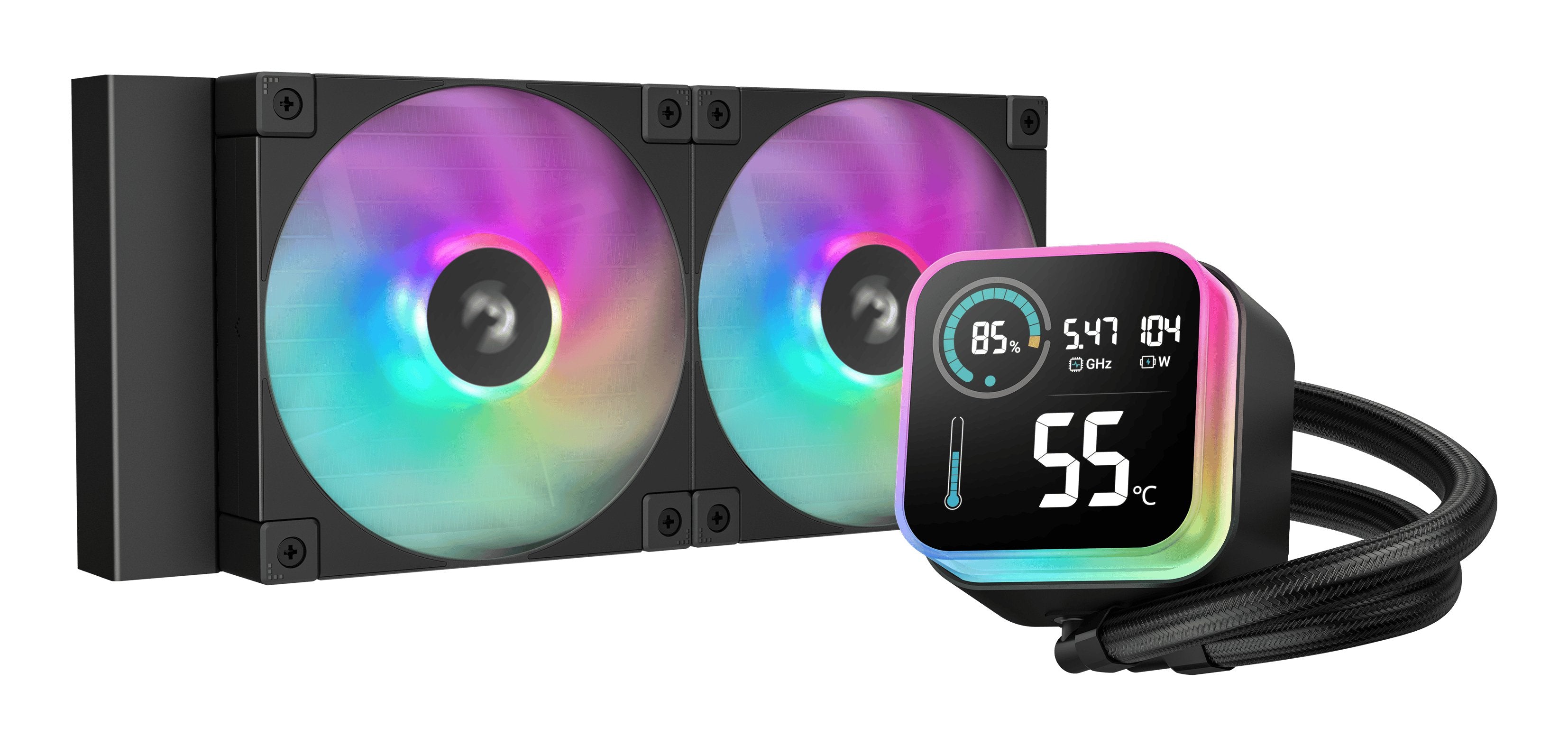 EAN 6933412729150 - DeepCool LQ240 Procesador Kit de refrigeración líquida 12 cm Negro 1 pieza(s) imagen 1