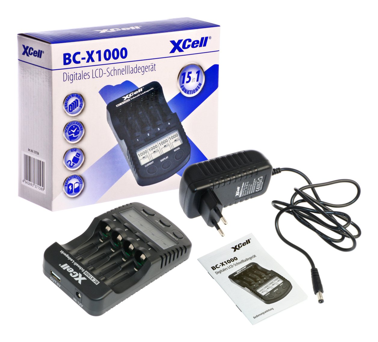 EAN 4042883371569 - XCell 137156 cargador de batería Universal CC imagen 3