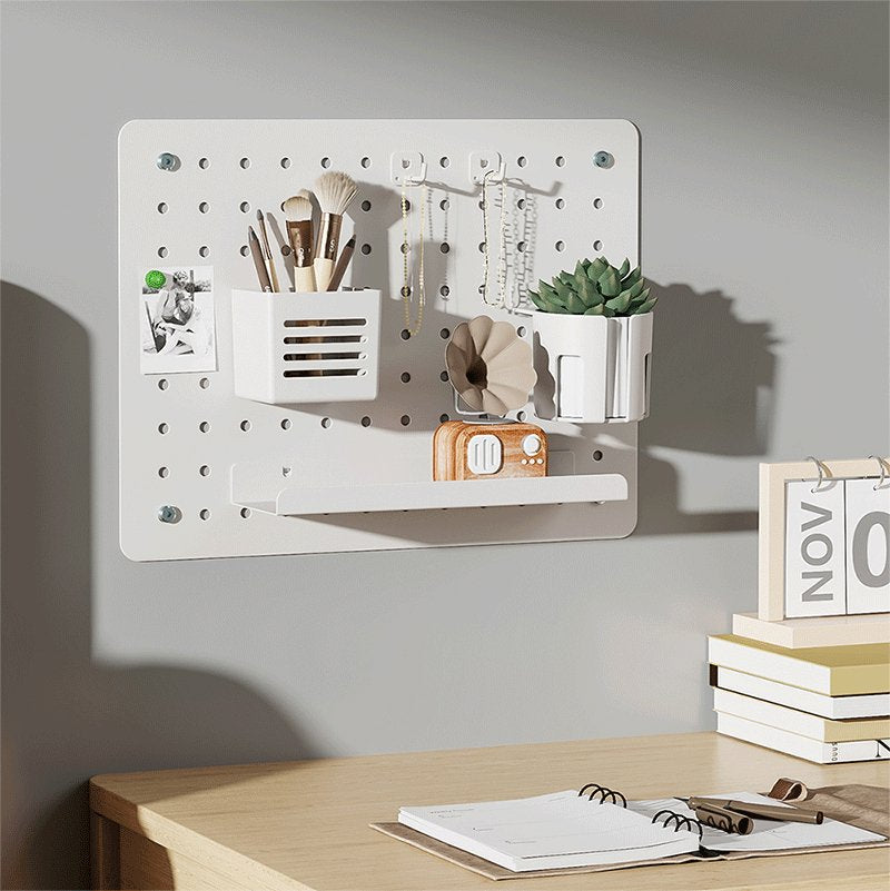Pegboard, Wall-Mounted, Office, 420x320mm, Blanco