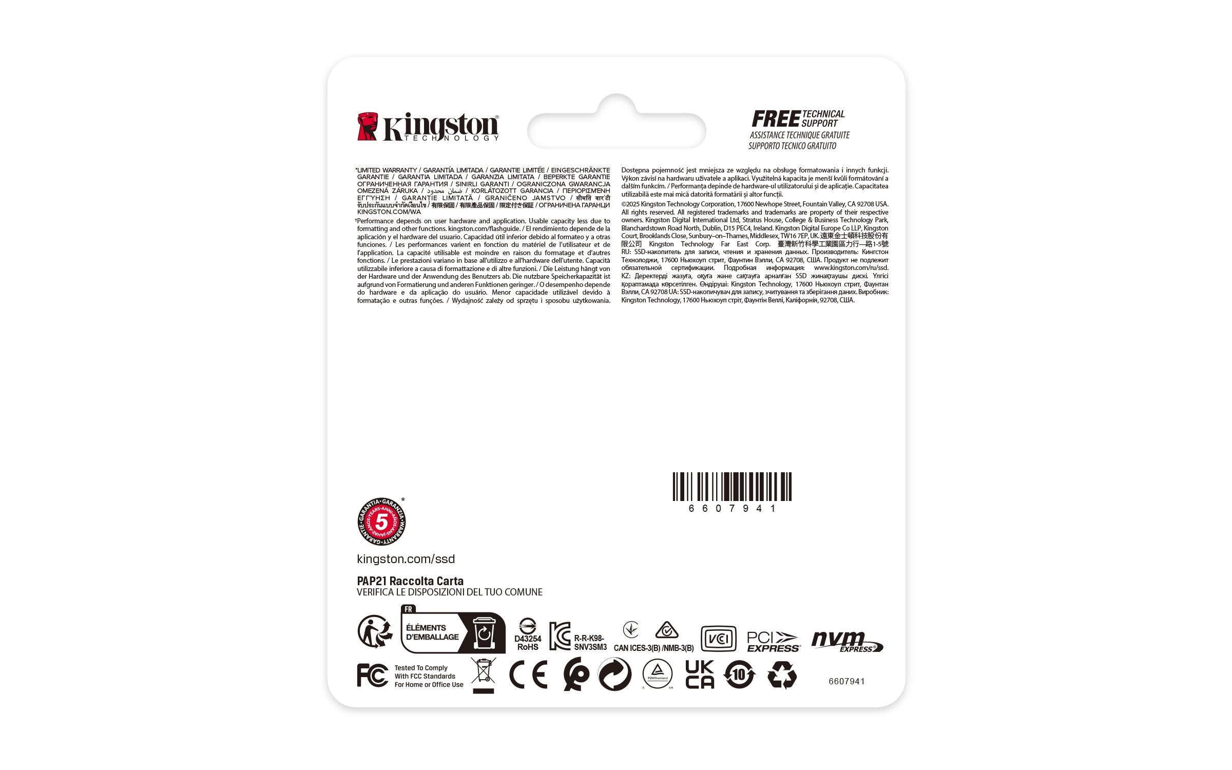 EAN 0740617349979 - Kingston Technology NV3 2 TB PCI Express 4.0 3D NAND imagen 4