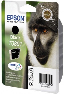 EAN 8715946416274 - Epson Monkey T0891 Black DURABrite Ink Cartridge cartucho de tinta Original Negro imagen 4