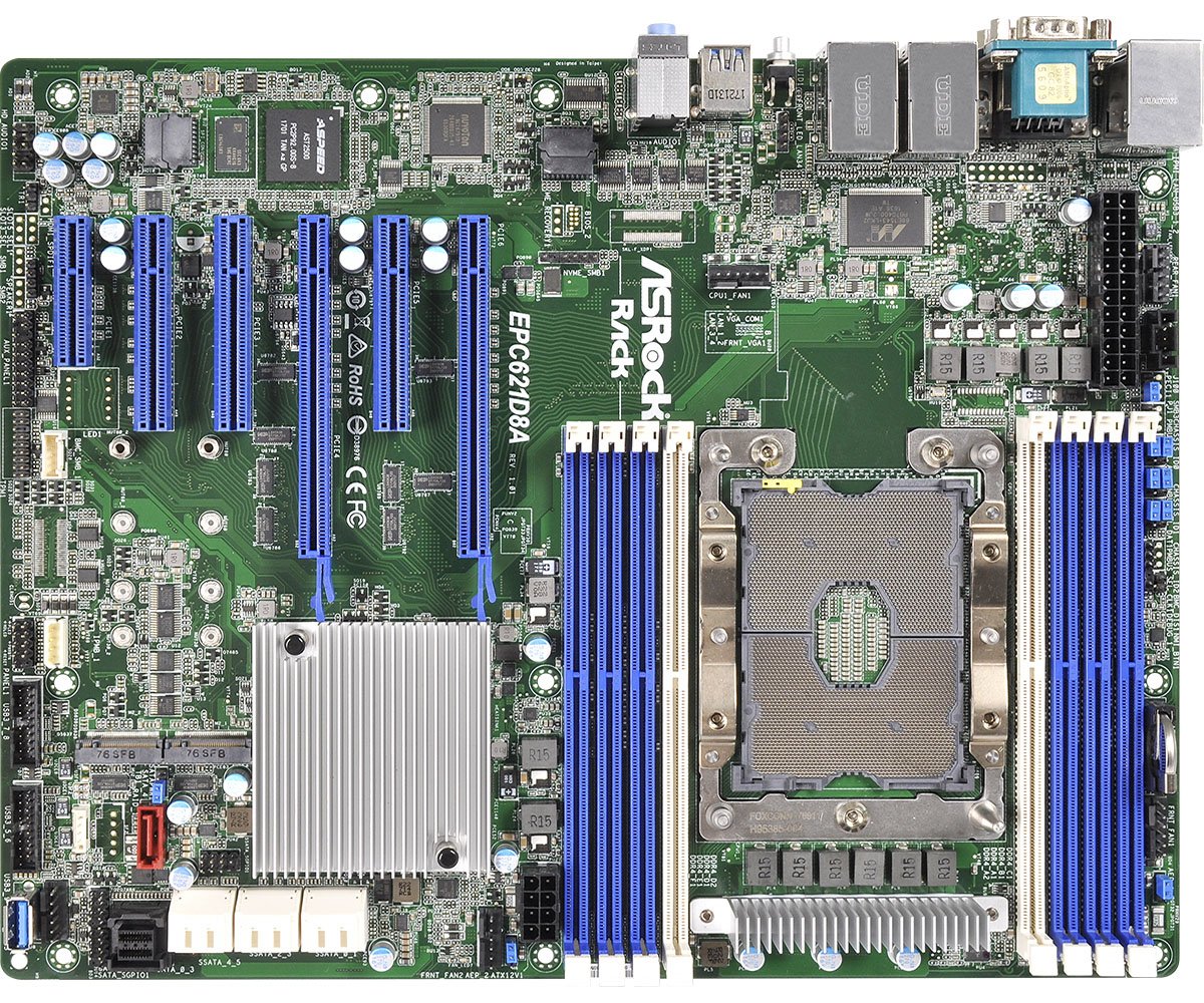 Placa Base Asrock Rack Epc621d8a Atx - 3647 - 4x1g Lan - Ipmi