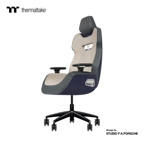 Thermaltake Argent E700 Future Dusk With Slate Gray Crayon Real Leather Chair