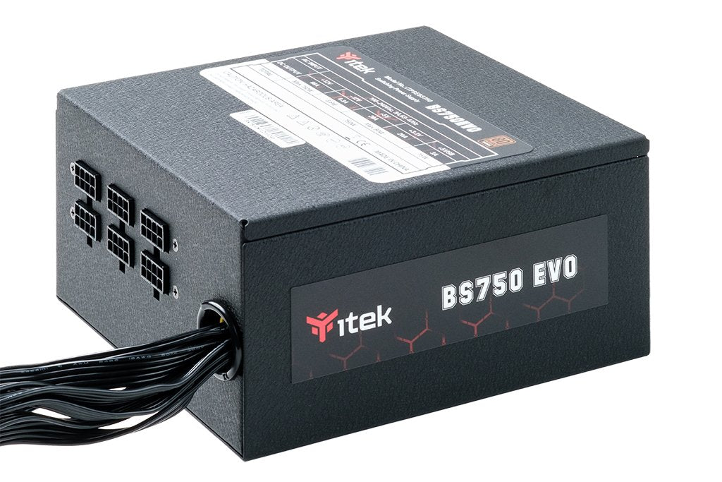 Fuente De Alimentación Itek Bs750 750 W 24-Pin Atx Atx Negro