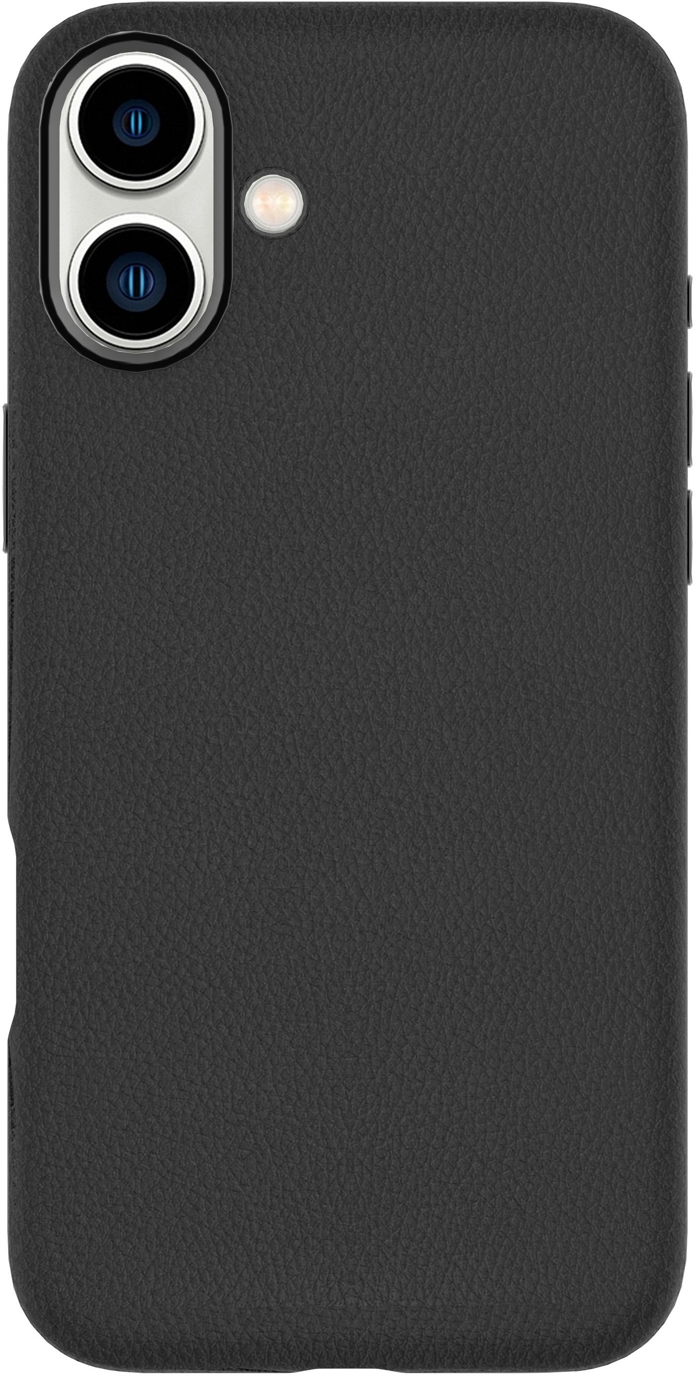 Infinite Venice Iphone 16 Black Leather Magnetic Cover.