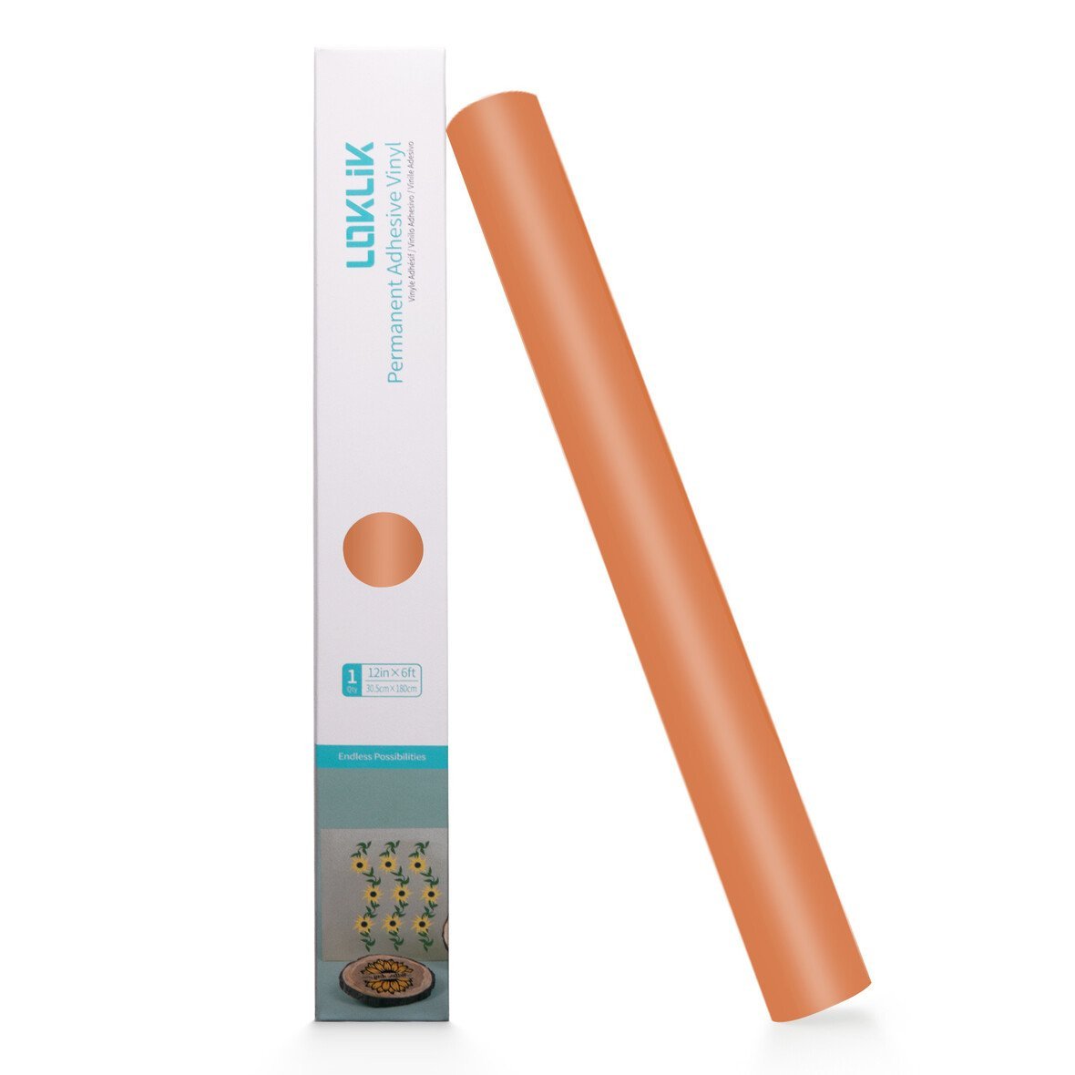 Loklik Permanent Adhesive Vinyl Matte - Orange