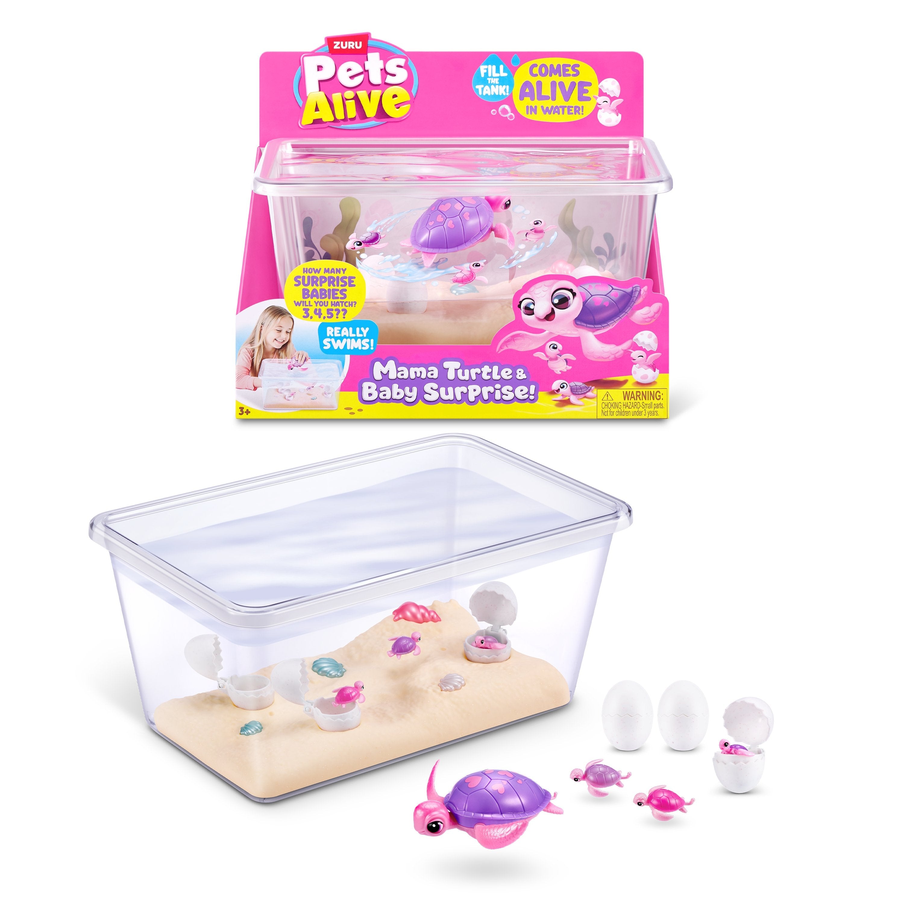 Zuru Pets Alive - Mama Turtle & Baby Surprise, Personaje 4894680041967.0