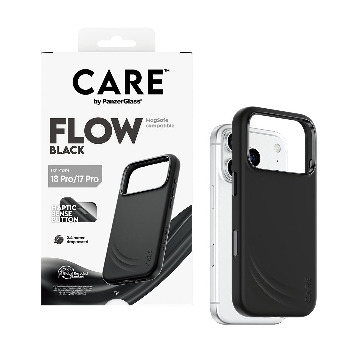 Care By Panzerglass Flow Case Negro M. Magsafe Iphone 17 Pro