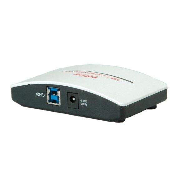 Usb3.0 Roline Hub Negro And Blanco 4 Ports Mit Netzteil