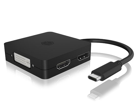 EAN 4250078172338 - ICY BOX IB-DK1104-C Adaptador gráfico USB 3840 x 2160 Pixeles Negro imagen 3