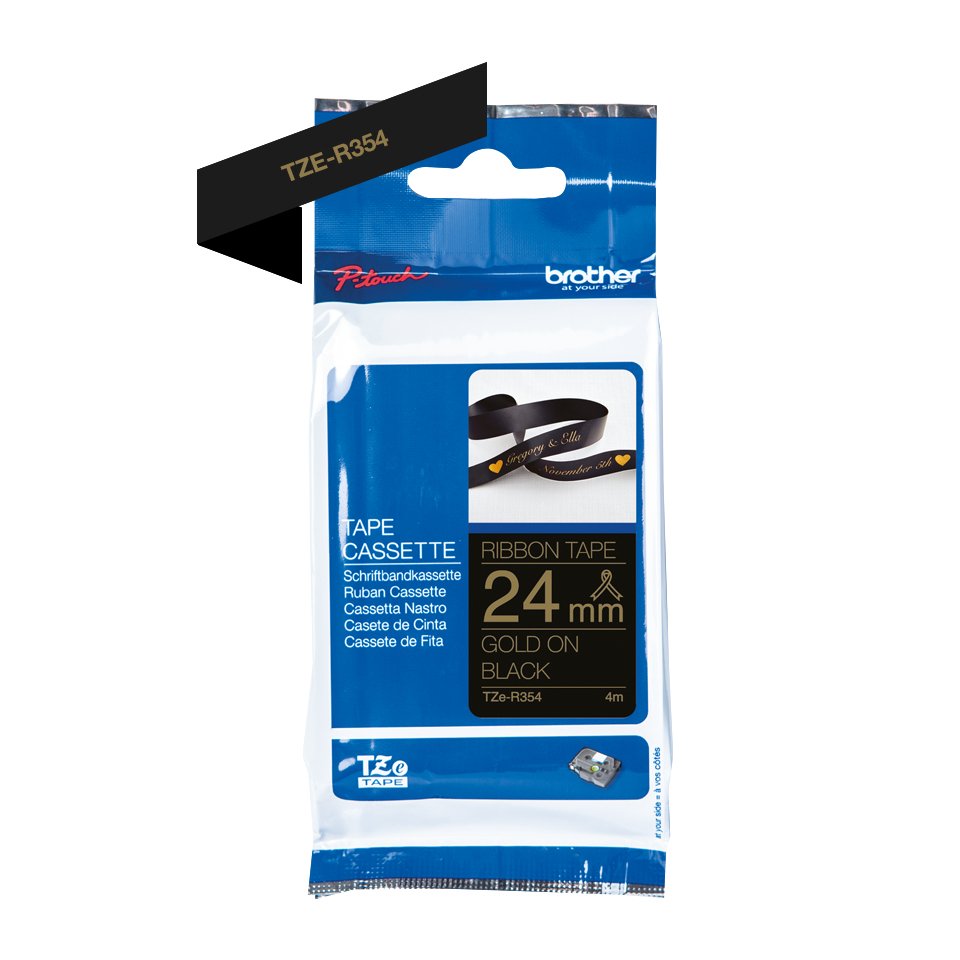 Brother Tze-R354 Cinta Para Impresora Oro