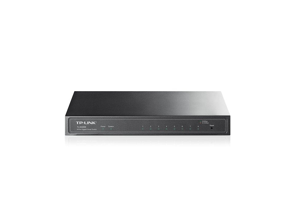 Switch Gestionable Tp-Link Tl-Sg2008 8 Puertos Rj-45 10 100 1000
