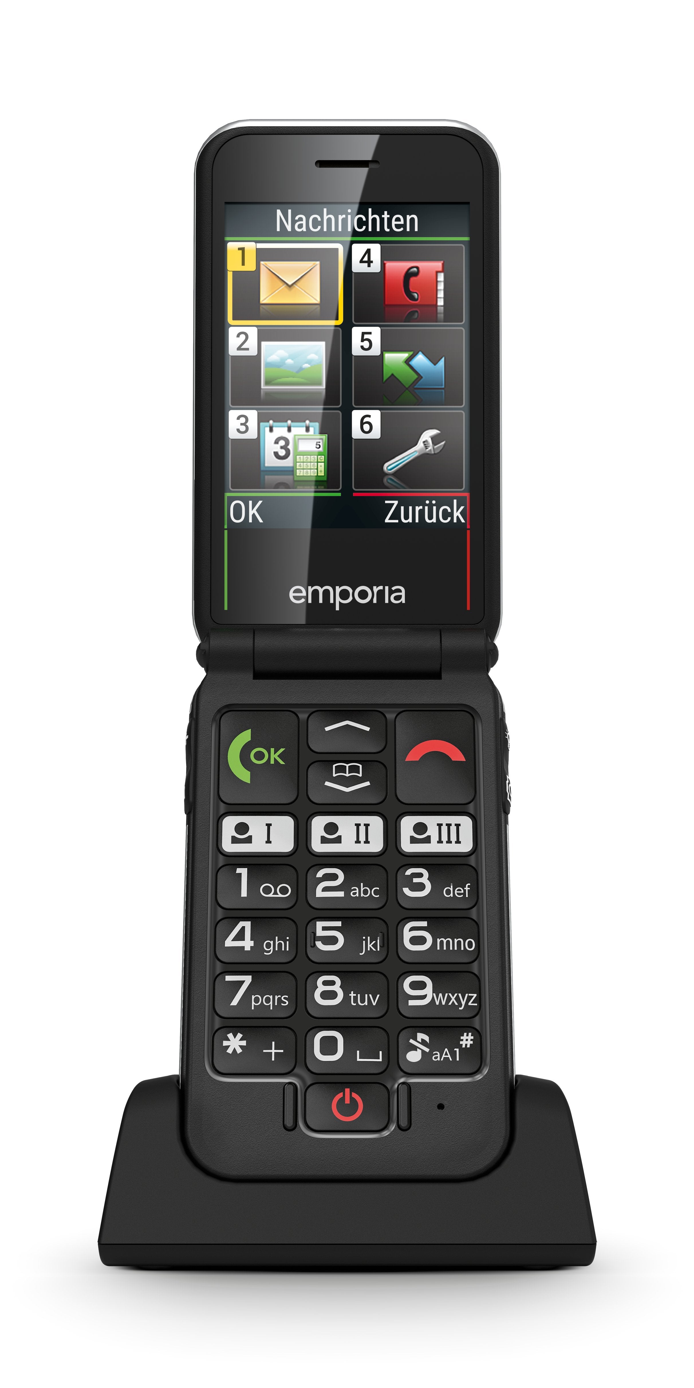 EAN 9005613168742 - Emporia emporiaJOY-LTE 7,11 cm (2.8") 115 g Negro Teléfono para personas mayores imagen 7