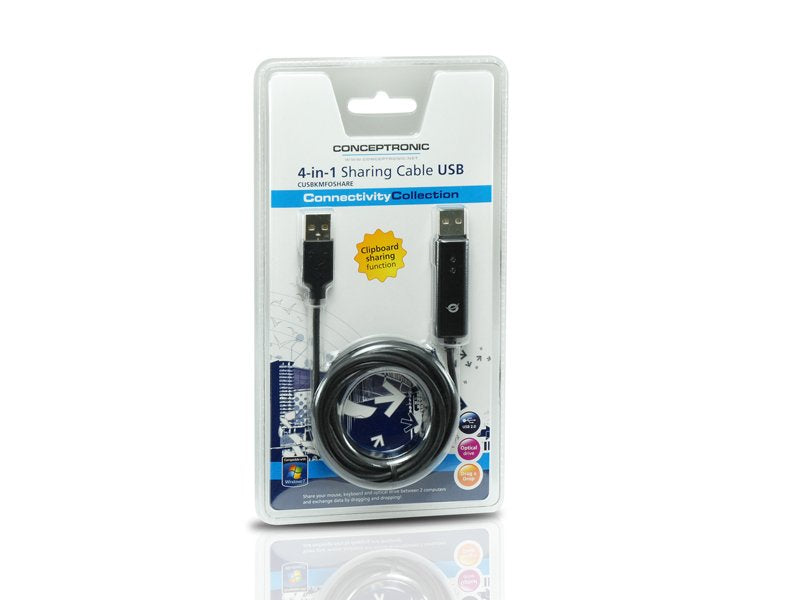 EAN 8714909024884 - Conceptronic USB 2.0 1.8m cable para video, teclado y ratón (kvm) Negro 1,8 m imagen 5