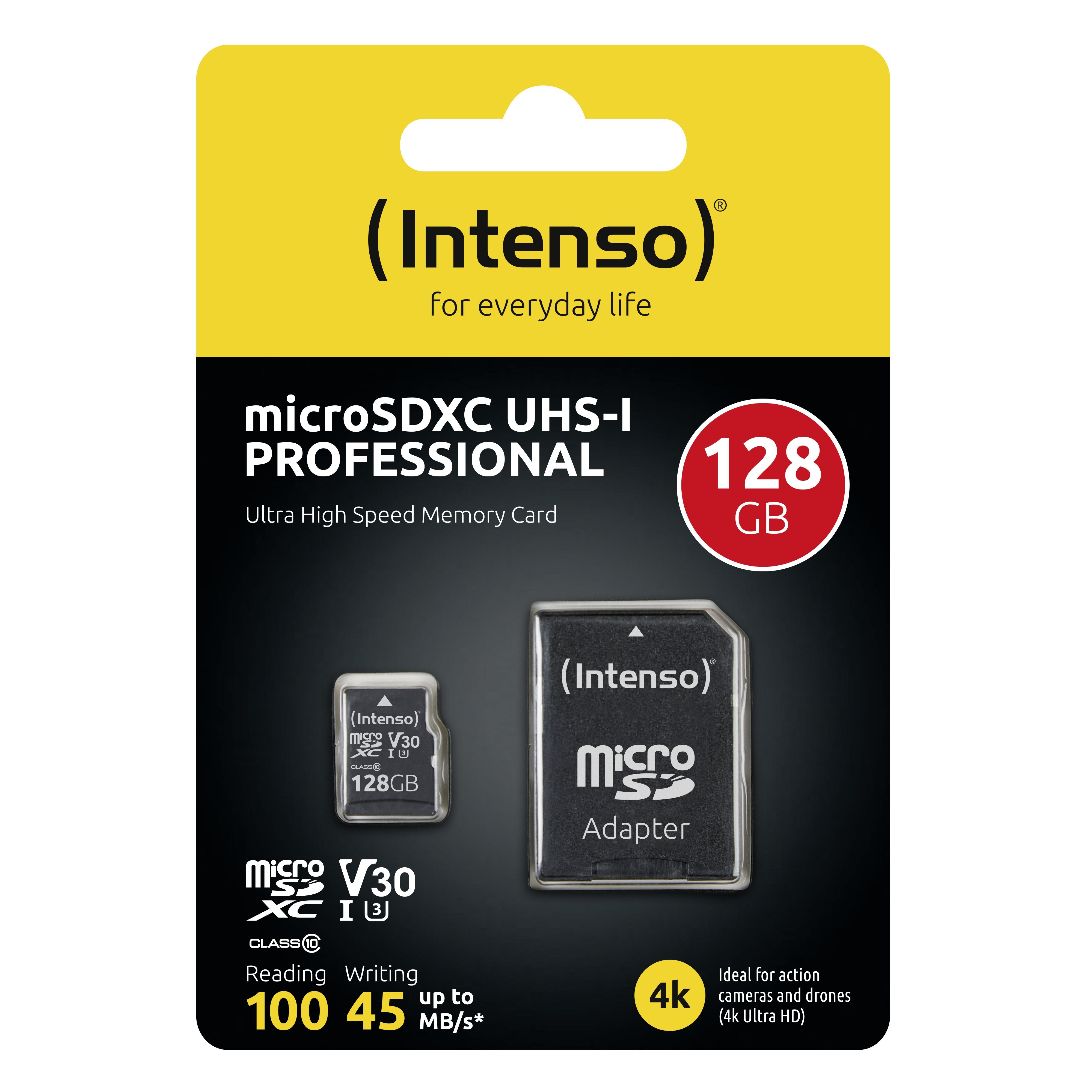 EAN 4034303030095 - Intenso microSDXC 128GB Class 10 UHS-I Professional - Extended Capacity SD (MicroSDHC) Clase 10 imagen 2