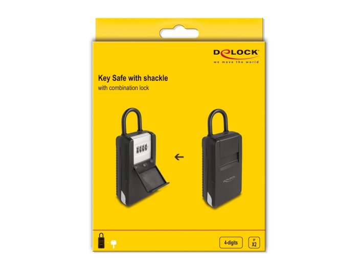 Caja Fuerte Delock 20933 Para Llaves Con Arco Para Guardar Llaves Con Cerradura De Combinación