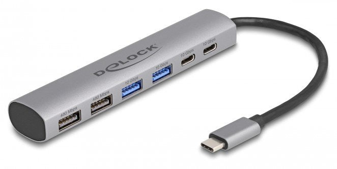 EAN 4043619642328 - DeLOCK 64232 base para portátil y replicador de puertos Alámbrico USB 3.2 Gen 1 (3.1 Gen 1) Type-A + Type imagen 1