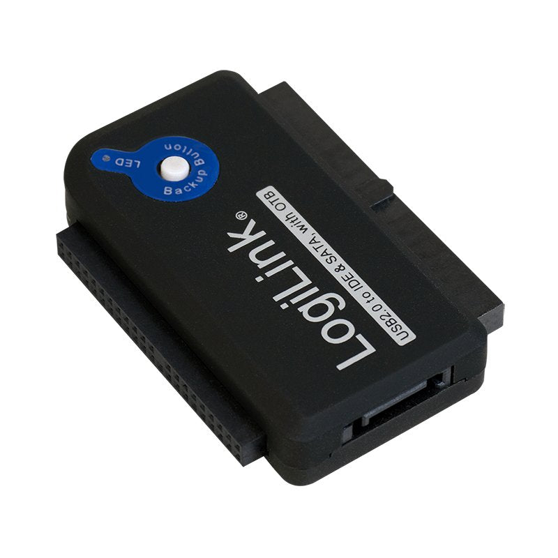 Logilink Adaptador Usb 2.0 A Ide Y Sata Con Alimentacion Negro Au0006c