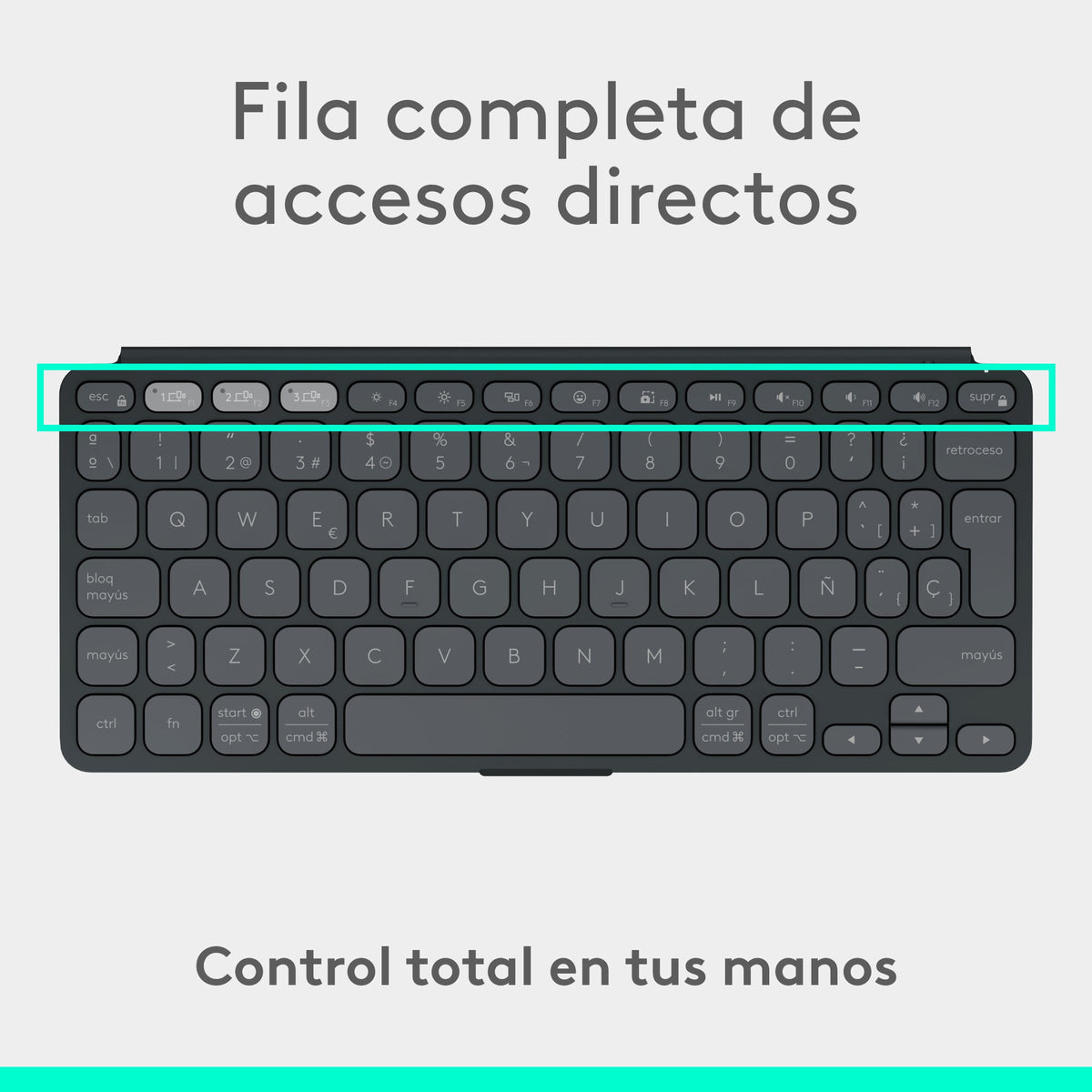 EAN 5099206125773 - Logitech 920-012973 teclado para móvil QWERTY Español Bluetooth Grafito imagen 19