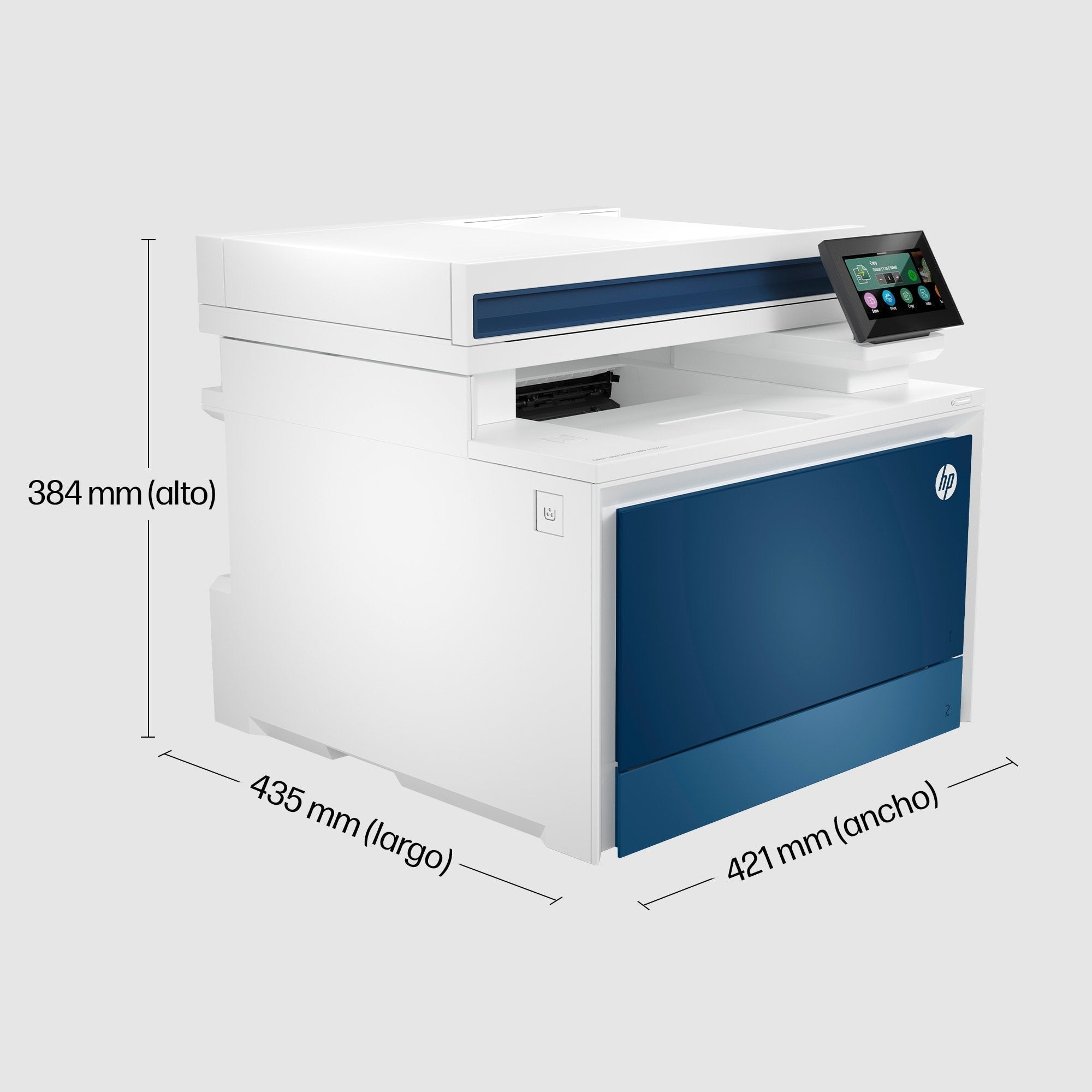 Multifunción Láser Color Hp Laserjet Pro 4302dw Wifi Dúplex Blanca Y Azul