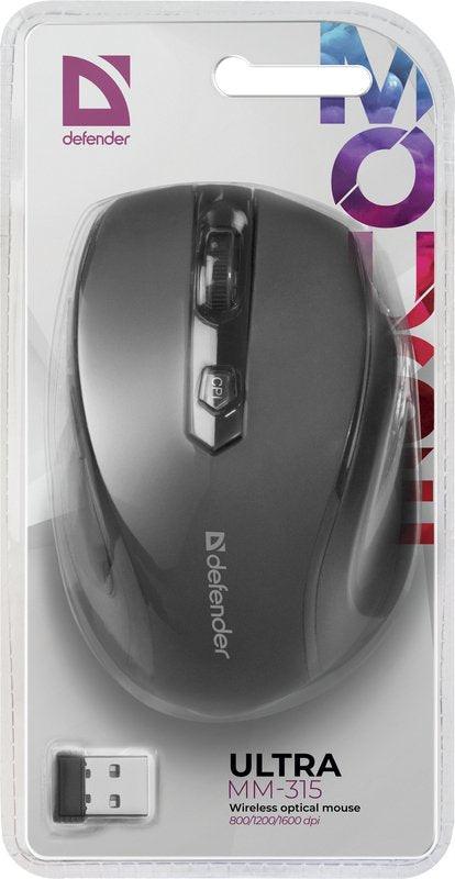 EAN 4714033523158 - Defender ULTRA MM-315 ratón Oficina mano derecha RF inalámbrico Óptico 1600 DPI imagen 5
