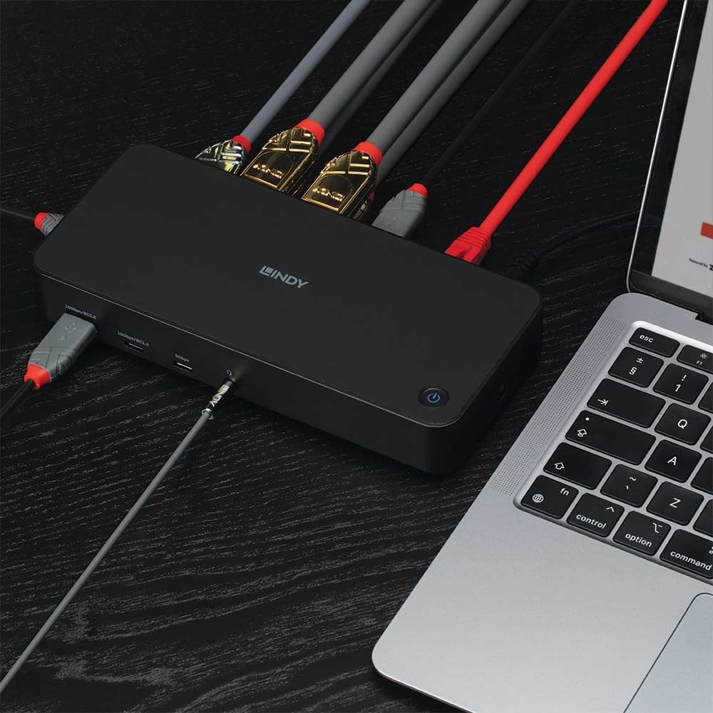 EAN 4002888433662 - Lindy 43366 base para portátil y replicador de puertos Acoplamiento USB 3.2 Gen 2 (3.1 Gen 2) Type-C Negr imagen 5