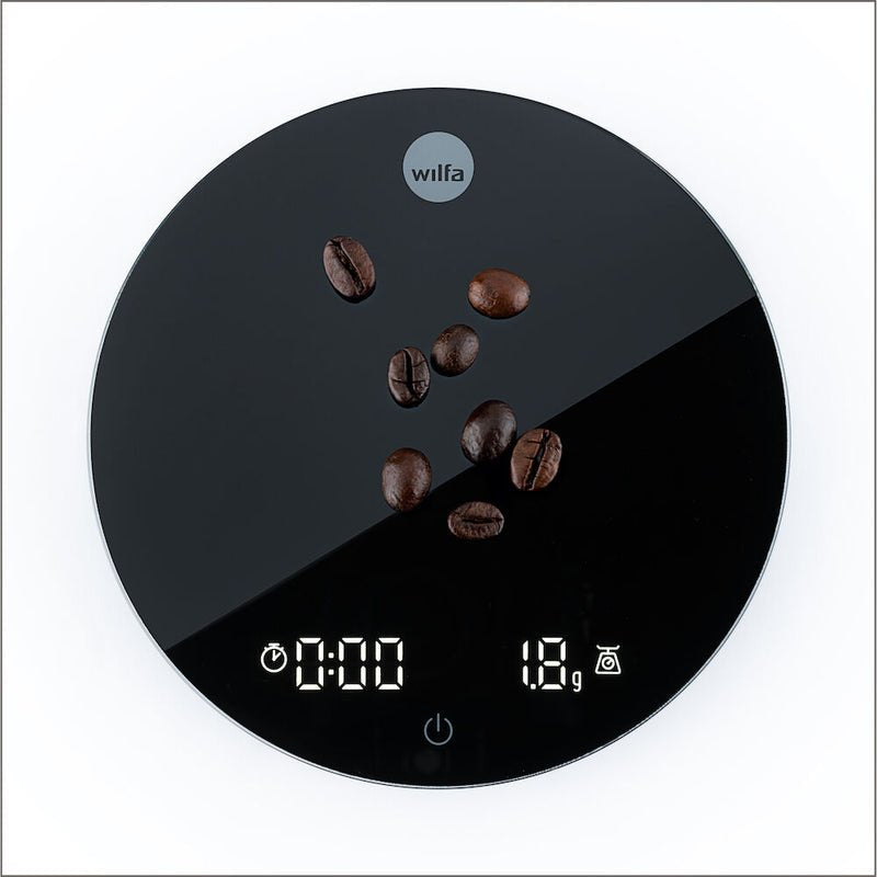 Wilfa Präzisions-Küchenwaage Uni (Negro, Bis 2 Kg, Timer, Usb-C) 605928