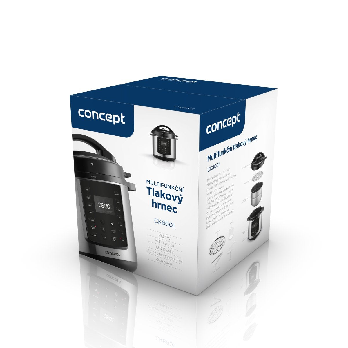 EAN 8595631036921 - Concept CK8001 olla multi-cocción 5,6 L 1000 W Negro, Acero inoxidable imagen 17